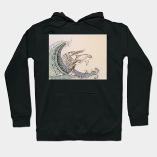 Eagle/Dolphin Wave Hoodie